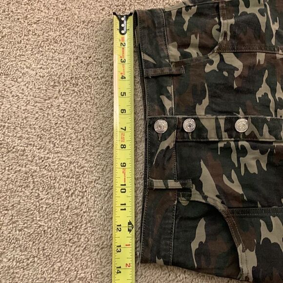 Camo Mini Skirt Button Front Size Medium ALMOST‎ FAMOUS y2k - Picture 11 of 11